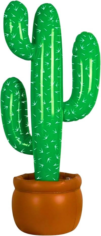 SHATCHI Inflatable Cactus 86 cm Large Party Decoration Beach Fiesta Props