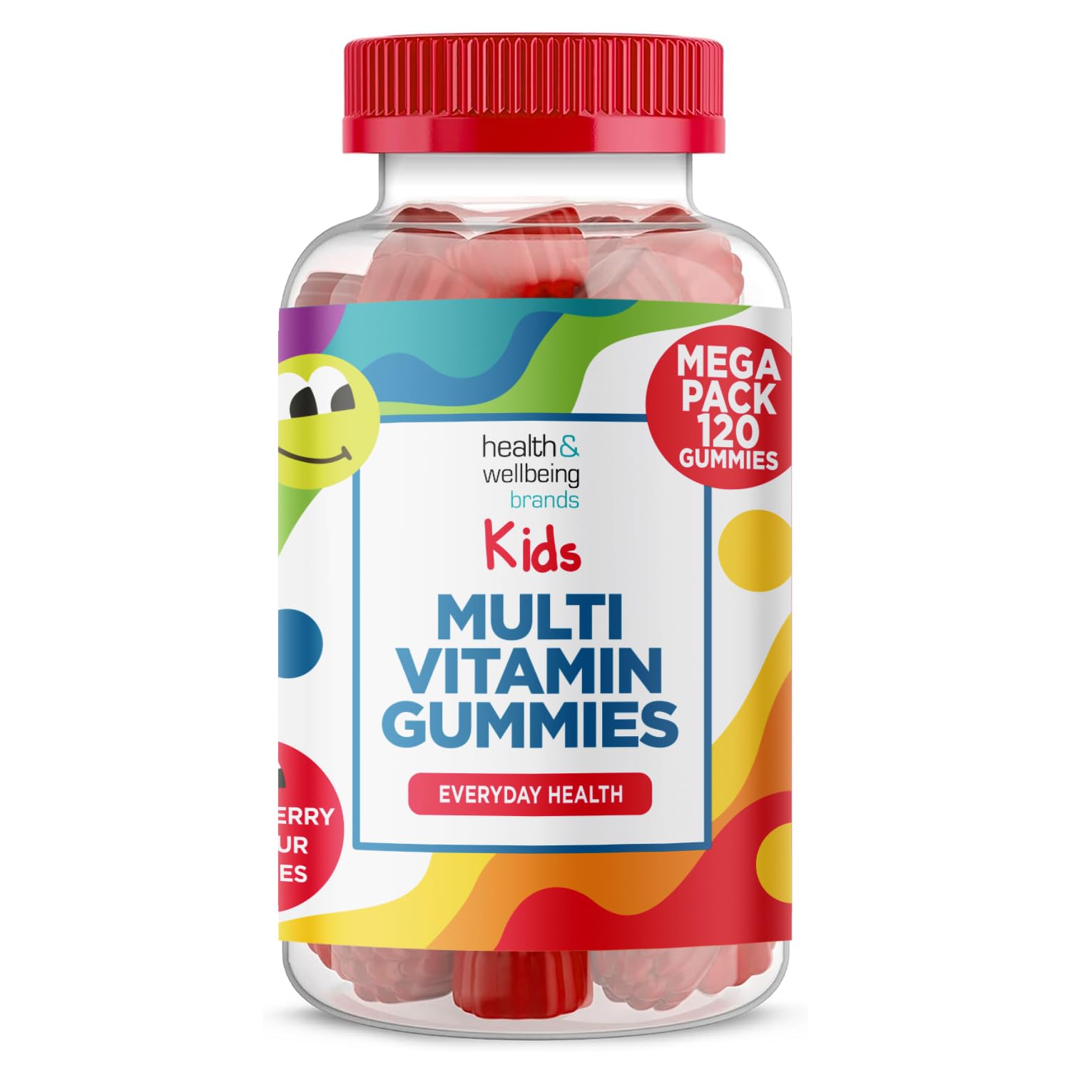 Kids Multivitamin 120 Gummies | 4 Months Supply |Strawberry Flavour| Essentaial Vitamins & Minerals Including Vitamins A, C, B6, B12, D3 and E