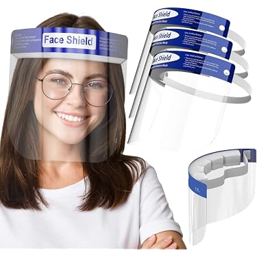 thumbnail image 2 of 😷 Kids Safety Face Shield Visor – 6 Pack – Reusable, Adjustable, Anti-Fog – LA Clothing 2 of 5