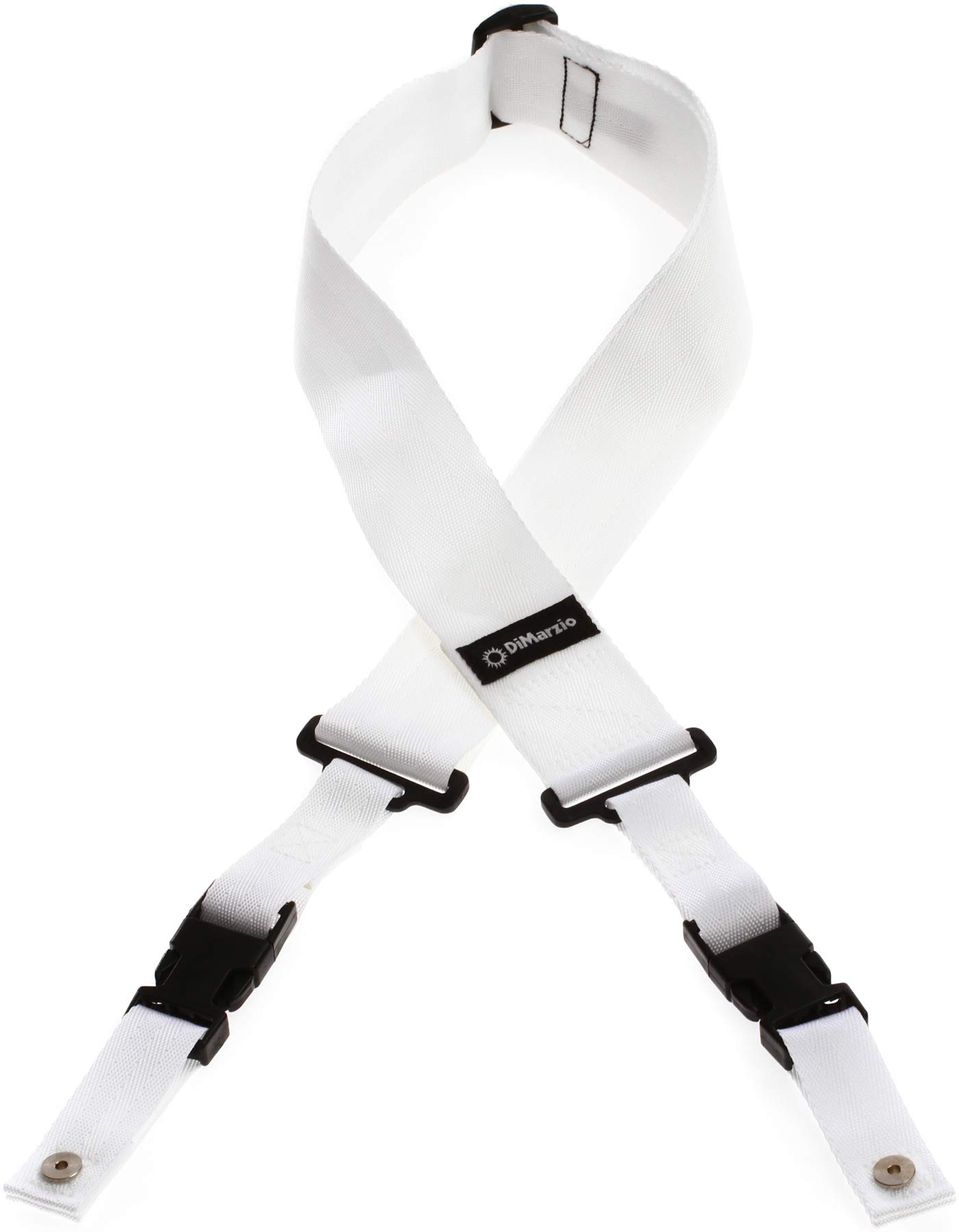 DiMarzio DD2200W Cliplock Guitar Strap - White, 5 cm