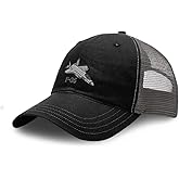 Custom Richardson Soft Mesh Cap Hat Embroidered F-35 Aircraft Name Embroidery Trucker Hats for Men & Women