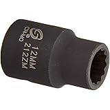 Sunex 212zm 1/2-Inch Drive 12-mm 12-Point Impact Socket