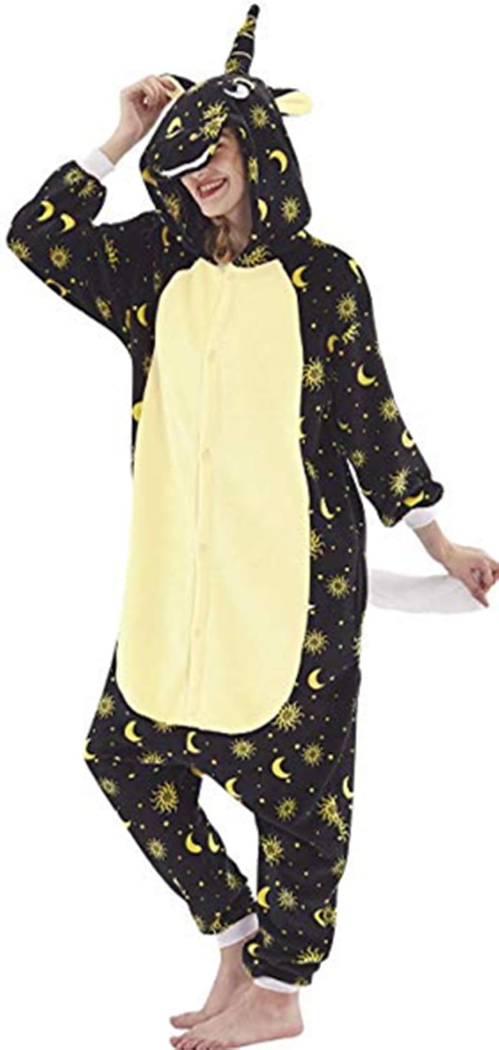 Unisex Unicorn Onesie Pajamas Halloween Cosplay Costume Animal Homewear Onepiece