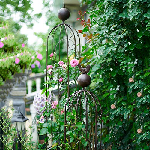 CJSWT Rankhilfe, Rankobelisk,Rankgerüst Kletterpflanzen,Garten Obelisk Metall Trellis Blumenunterstützung Für Klettern… – Bild 4