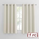 PONY DANCE Blackout Curtain 52 x 54 in Single Panel Living Room Beige view 2