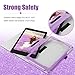 BENTOBEN Amazon Fire HD 8 Case (2018/2017/2016 Released,8th/7th/6th Generation),Kickstand Glitter Sparkly Folio Folding Cover with Stylus Holder & Auto Wake/Sleep Protective Case for Fire HD 8,Purple