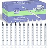 150 Pcs 1ml Syringes with Caps Oral Dispenser