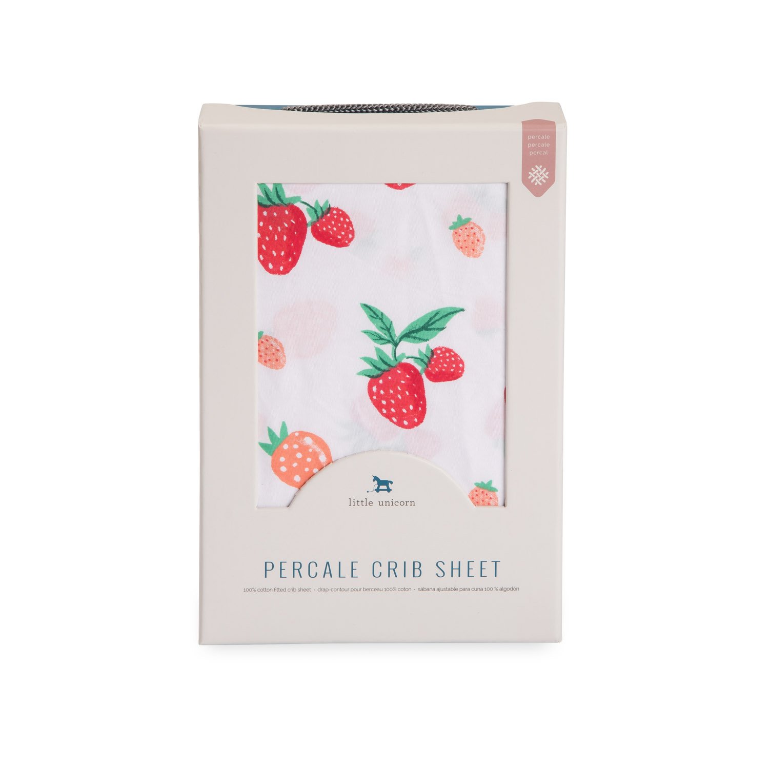 strawberry crib sheet