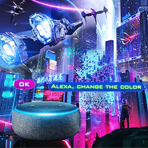 Smart RGB LED Strip Lights, 50 ft WiFi Alexa LED Light Strip, Color