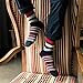 Pack of 5 Mens Fashionable Colorful Pattern Design Soft Cotton Socks (Size 5-10)