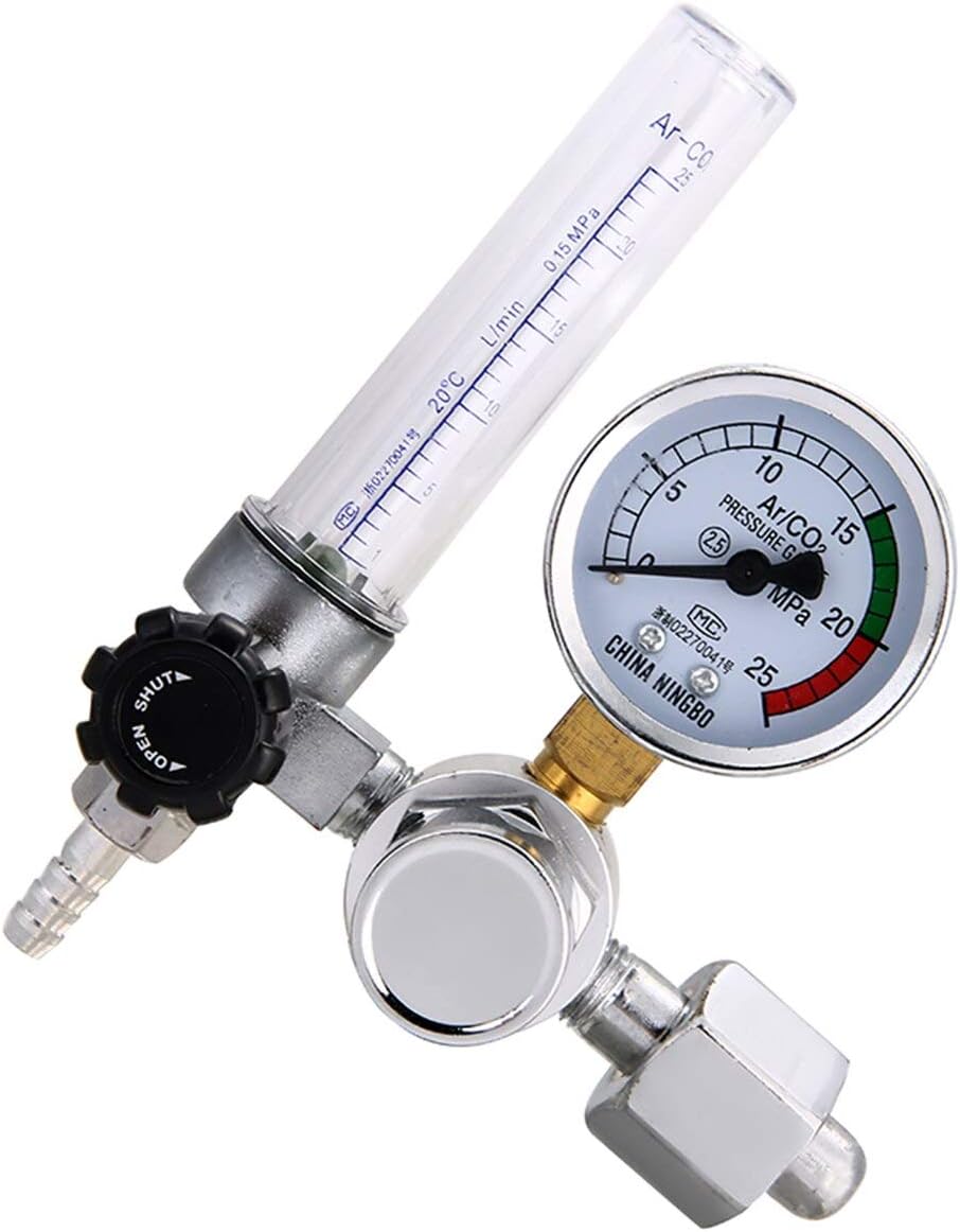 Pullkalia Metal Welding Gas Meter Argon CO2 Pressure Flow Regulator MIG