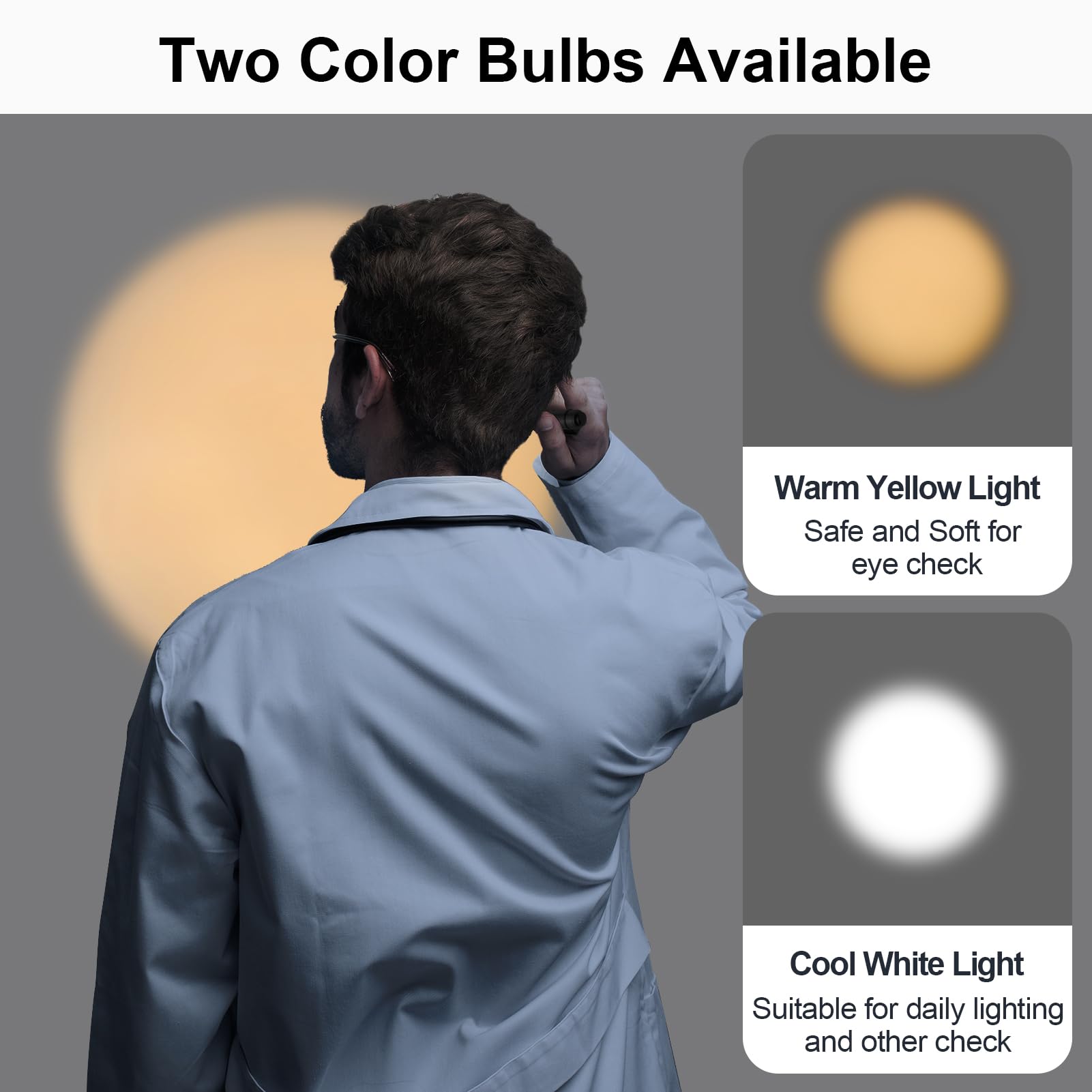 RISEMART Pen Light, Nurse Led Medical Penlight with Pupil Gauge for Nursing Students Doctors Black and Silver with Batteries