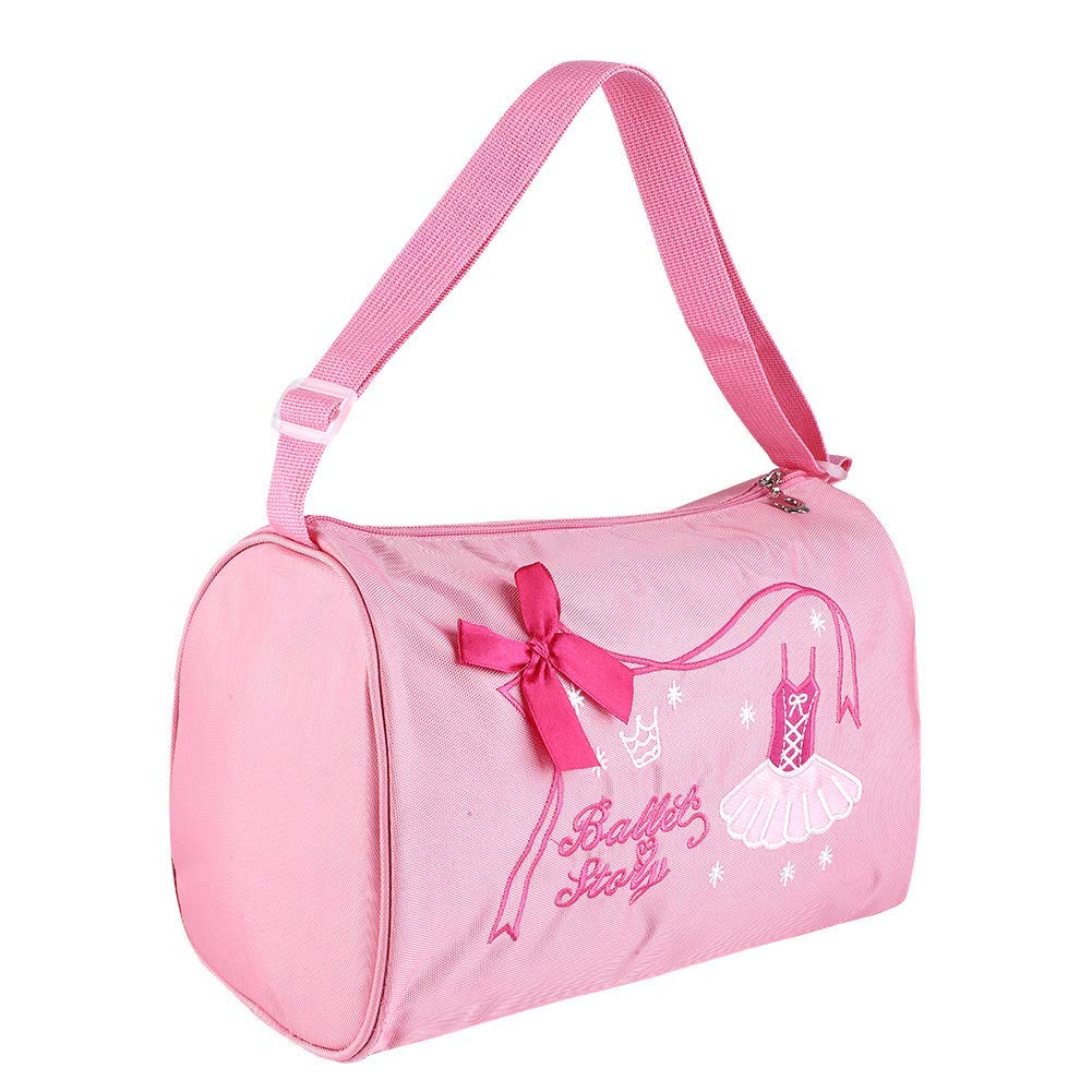 VGEBY Kids Ballet Bag, Girl Kids Princess Dance Bag Backpack Tutu Dress Dance Bag Daypack Shoulder Bag for Little Girls Gift(27.00 * 16.00 * 20.00cm-Pink) Sport Equipment