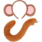 CHEU monkey ears headband and tail for masquerade costumes