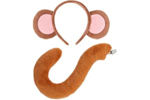 CHEU monkey ears headband and tail for masquerade costumes