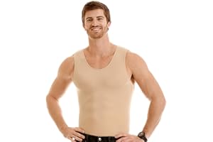 Insta Slim -Made in USA- Compression Tank-Top Shapewear for Men. Tummy Control Slimming Body-Shaper for Belly & Back Support