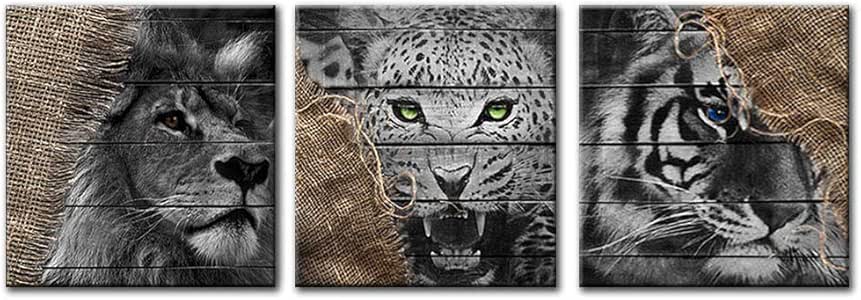 Impresiones de Lienzo Tigre león estampado leopardo Imprimir Lienzo