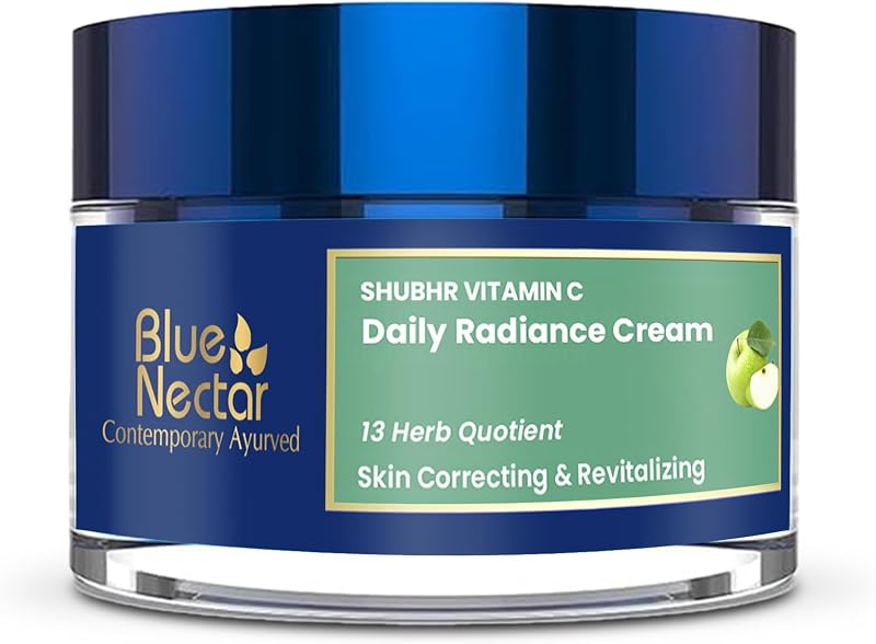 Blue Nectar Vitamin C Face Cream Glowing Skin Dark Spot Removal Green Apple