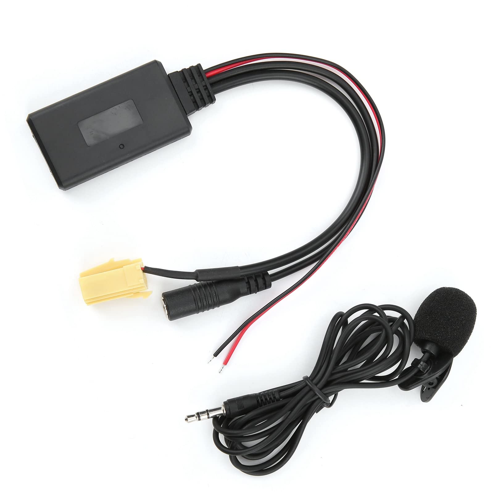 Tbest Bluetooth 5.0 Aux Cable Adapter,Bluetooth AUX IN Cable Audio Adapter With Microphone Handsfree AUX Audio Cable Replacement For 500/Grande Punto/Qubo/Fiorino