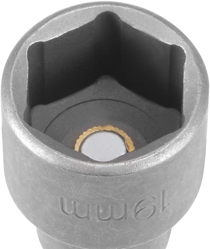 Sourcingmap 1/4" Quick-Change Hex Shank 19mm Magnetic Nut Setter Driver Drill Bit, 65mm Length, Metric, H19 x 65mm - Image 5