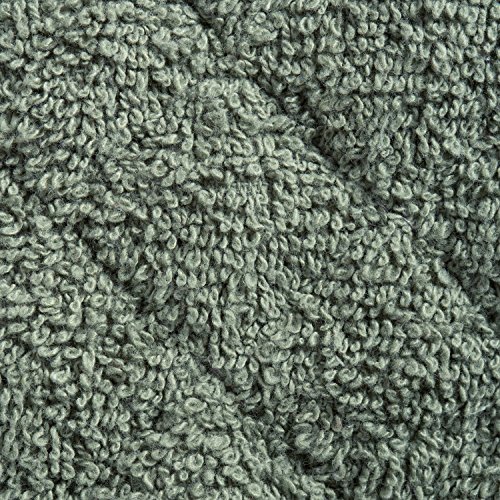 Lifaith 100% Cotton Kitchen Everyday Basic Terry Pot Holder Heat Resistant Coaster Potholder for Cooking and Baking Set of 5 Artichoke Green