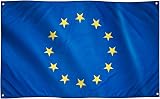 Runesol EU Flag 91x152cm 4 Grommets Premium Polyester Inside Outside