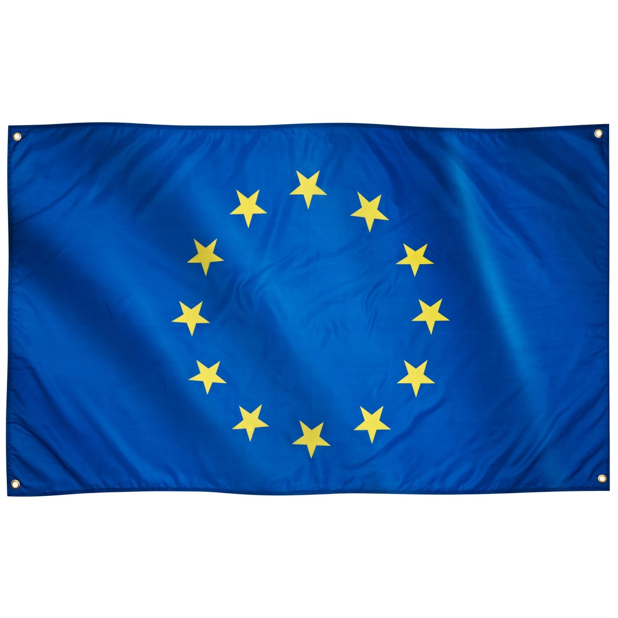 Runesol EU Flag - 91x152cm, 3ft x 5ft, 4 Grommets, Premium Quality, Vivid Colours, Suitable for Inside and Outside Use — image 1