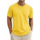 MAGNIVIT Men's Shirts Short Sleeve Cotton T-Shirt Crew Neck Light Tees Classic Basic Casual Tops Plain Soft Shirt