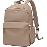 GOLF QUALITY Laptop Backpack for Women Fit 14 Inch Stylish Daypack Notebook Travel Work Commuter Casual Daypack Backpack Purse for Women Travel Business (Champagne Brown)