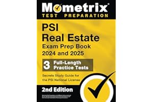 PSI Real Estate Exam Prep Book 2024 and 2025: 3 Full-Length Practice Tests, Secrets Study Guide for the PSI National License: [2nd Edition]