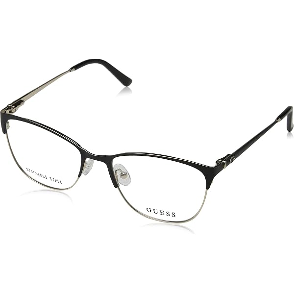 Guess Montature Occhiali GU2538 005 55, Unisex-Adulto, Nero, Made In Italy, Custodia Inclusa