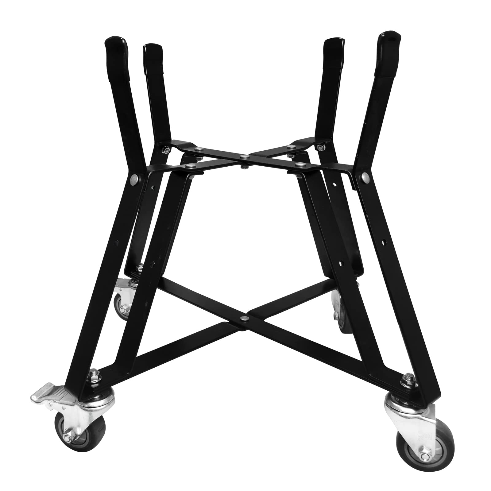 Photo 1 of *Wheels and bolts are missing, selling for parts* Quantfire Large Big Green Egg Nest, Grill Stand for Big Green Egg Accessories, Rolling Nest with Heavy Duty Locking Caster Wheels Powder Coated Steel for BGE Smoker Kamado Joe Accessories