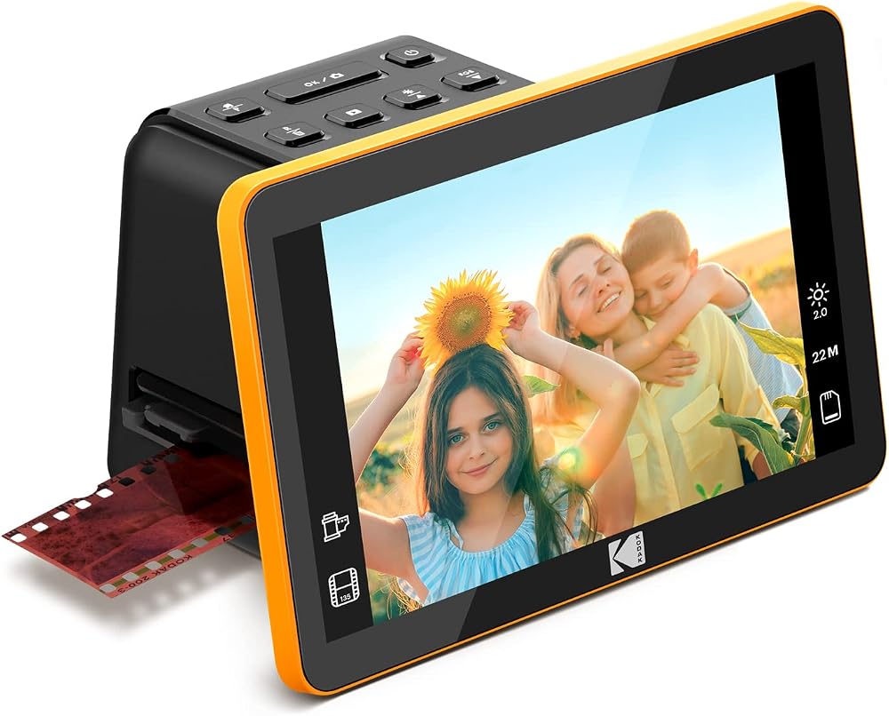 Kodak RODFS70 Digital Film Scanner 22MP LCD Screen for Slides Negatives Black
