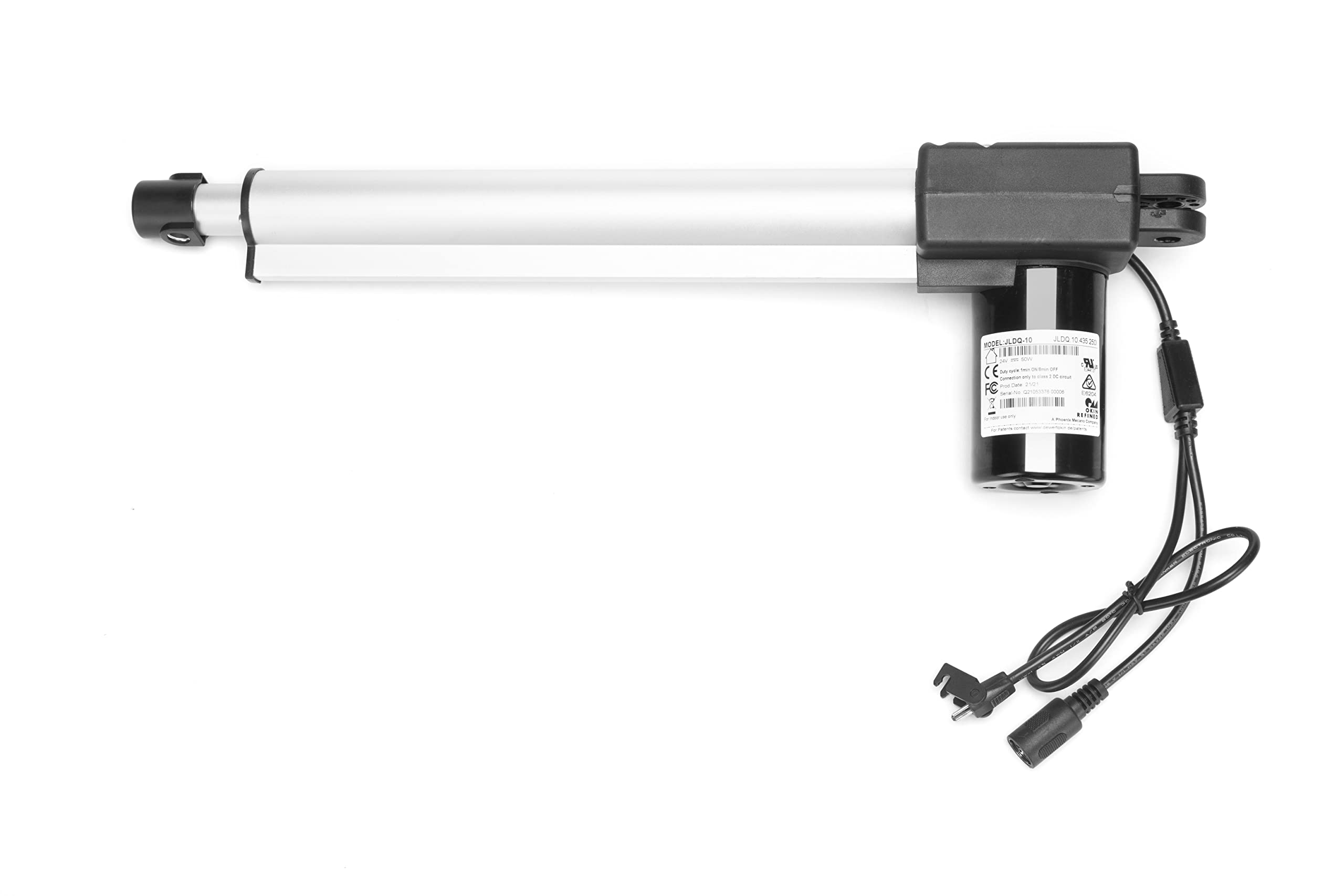 Photo 1 of Okin Motor Model JLDQ.10.435.250I for Recliner Bed Actuator Replacement, Power Lift Chair Motor Replacement Part for JLDQ.19B.435.250D02/03/04, JLDQ.10.435.250, JLDQ.3.435.250, 1.28.000.110.30