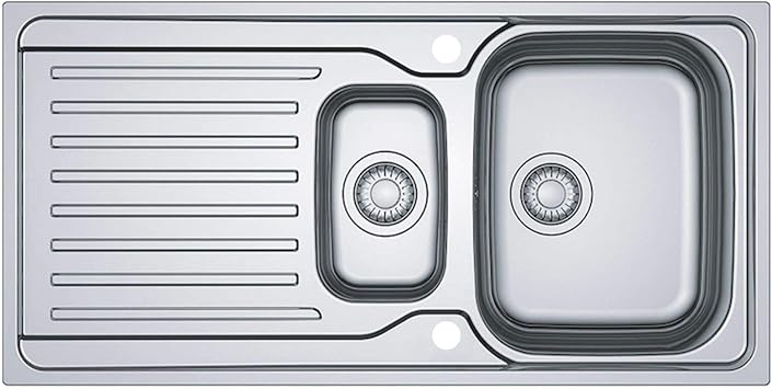 Franke Antea Azn 651 Stainless Steel Reversible 1 5 Bowl Kitchen Sink And Waste Amazon Co Uk Diy Tools