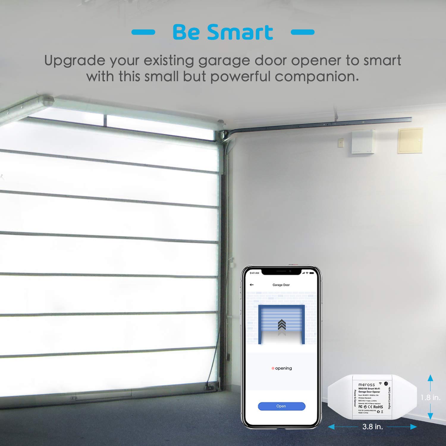 meross smart garage door opener compatibility