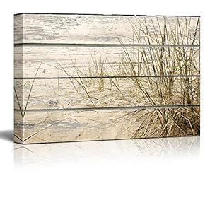 Creekside View of Ammophila and Calming Waters - Canvas Art Home Art - 12x18 inches