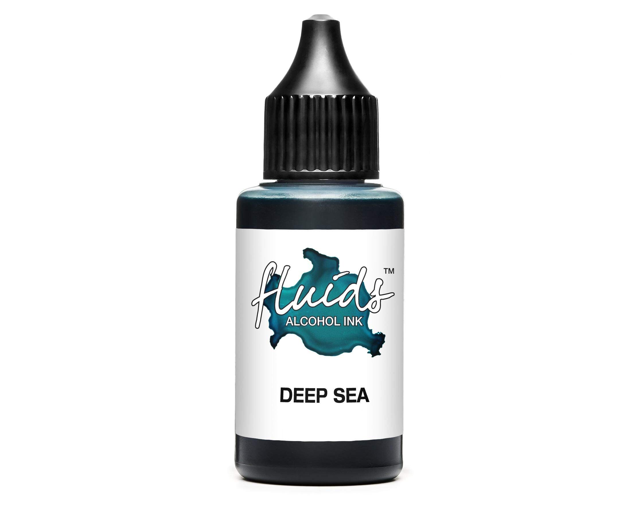 30ml Octopus Fluids Alcohol Ink Deep Sea for Fluid Art and Resin, Blue