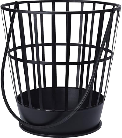 Unbekannt Brasero Redondo 38 x 39 cm, Acero con Revestimiento de Polvo