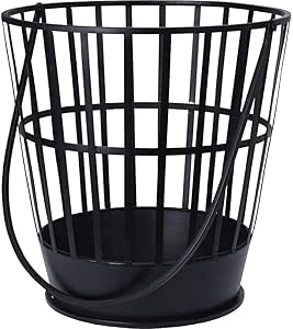 Unbekannt Brasero Redondo 38 x 39 cm, Acero con Revestimiento de Polvo