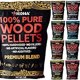 Kona Smoker Grilling Pellet Sets 8X /1 Pound