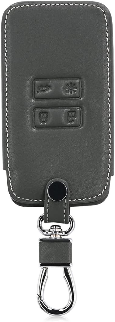 kwmobile Key Cover Compatible with Renault 4 Button Car Key Smart Key (only Keyless Go), Faux Leather Car Key Fob Protector - Image 3