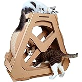 Creation Core Multi-Level Cat Scratcher Board Ferris Wheel Shaped Toy Bed Scratching Posts Cave Activity Centre Cat Waterwhee