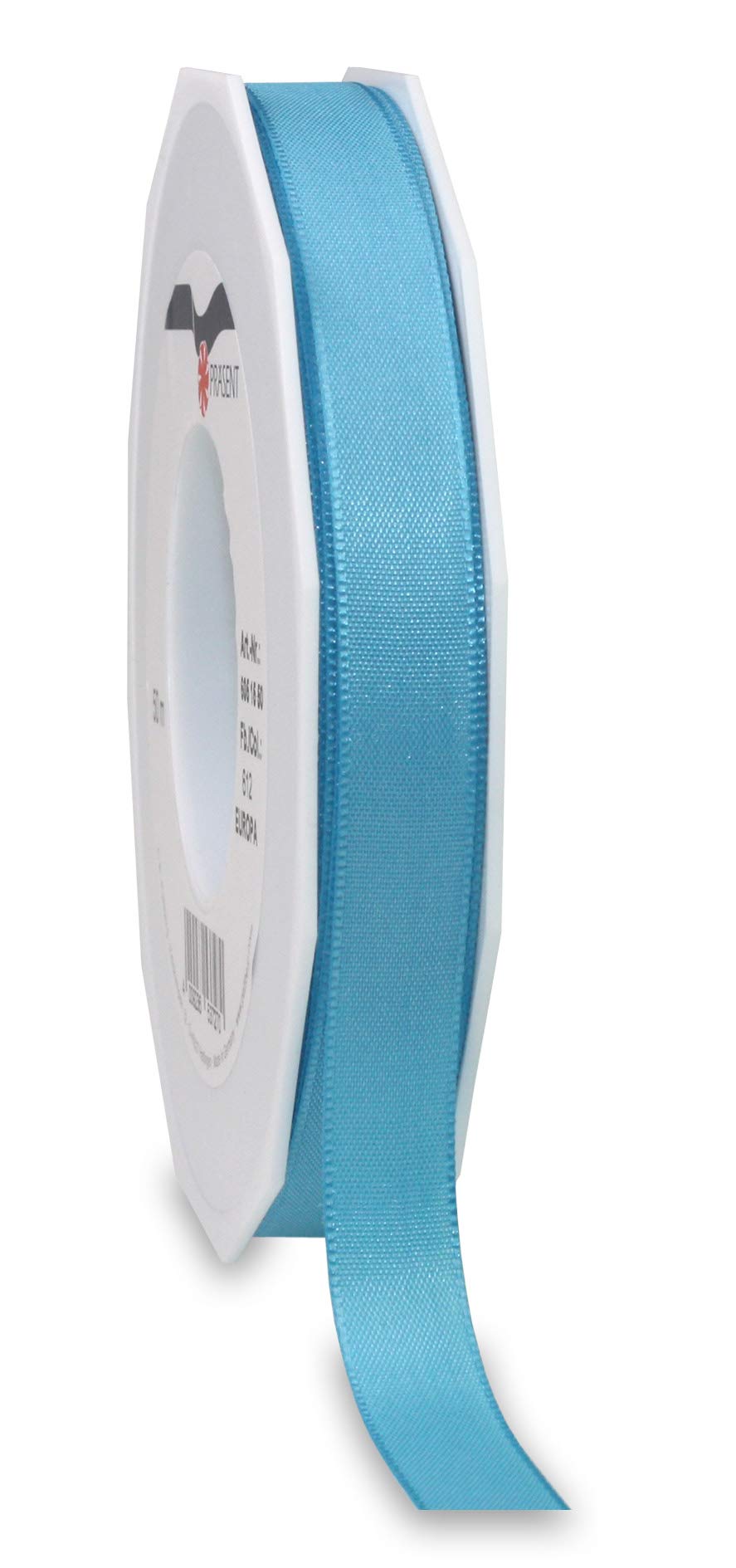 Präsent Europa Taffeta Ribbon, Aquamarine, 15 mm-50 m