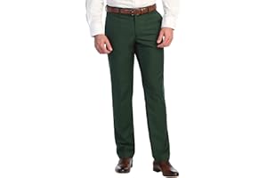 Gioberti Men's Hidden Expandable Waist Dress Pants