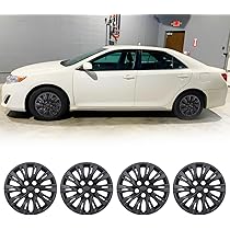 16 Inch Hubcaps CAROXX 15" Hubcaps Fits 2002-2006 Toyota Camry, 15 Inch Wheel Covers, R15 Wheel Rim Covers For Steel Wheels, Snap On Installation, PP Material, Black Lacquer, 1 Piece Enjoliveur De Roue 16 Pouces