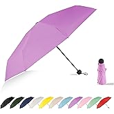 RusuiQinsan Travel Mini Umbrella Compact Travel Portable Mini Small Folding Sun UV Protection Lightweight Umbrella for Women