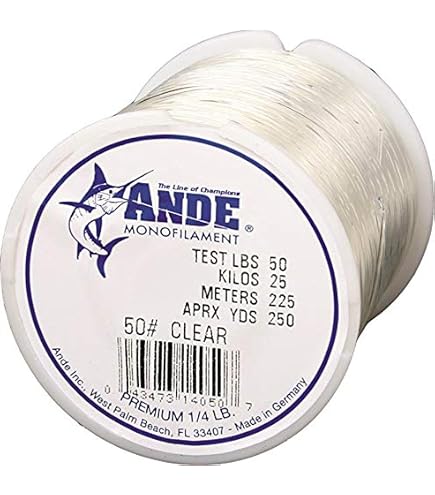 Amazon.com : Ande Monofilament Line (Clear, 10 -Pounds Test, 1/4# Spool) : Monofilament  Fishing Line : Sports & Outdoors