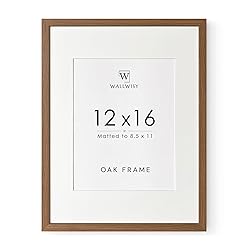 12x16 Solid Oak Picture Frame, 12 x 16 Wooden Photo