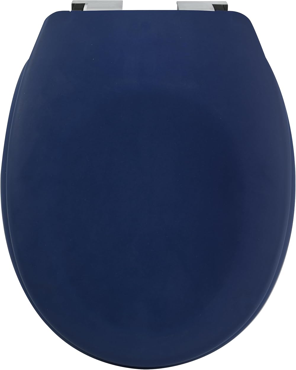 Spirella Blue Duroplast Oval Toilet Seat Soft Close Stainless Steel Hinges